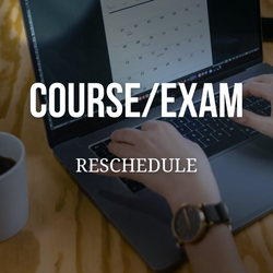 Course / Exam reschedule